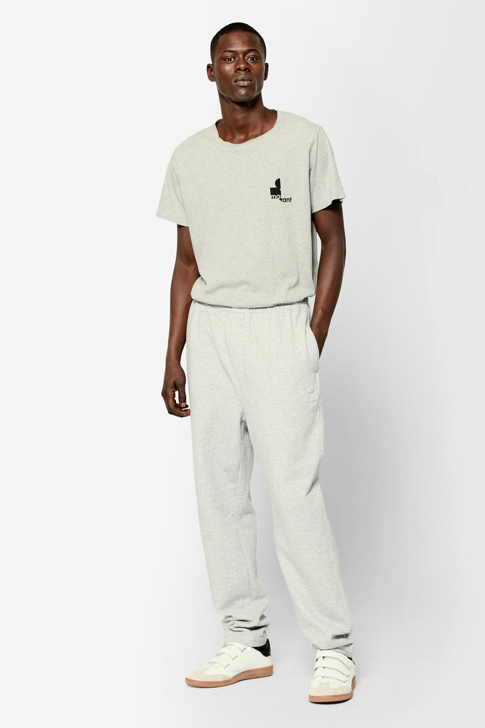 Zafferh 코튼 로고 티셔츠 - Light gray - Man - 2