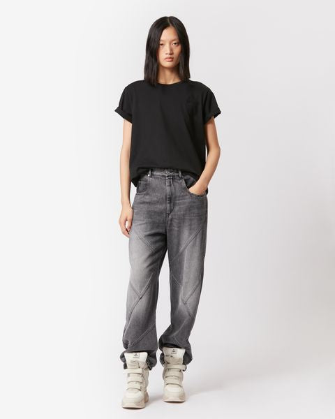 Aby Tee-Shirt Woman black | ISABEL MARANT Official online store