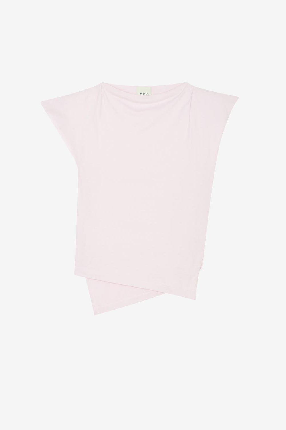 Sebani padded asymmetric t-shirt - Light pink - Woman