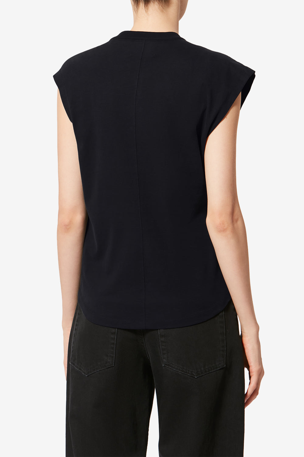 Nayda asymmetrical short-sleeve t-shirt - Black - Woman - 10