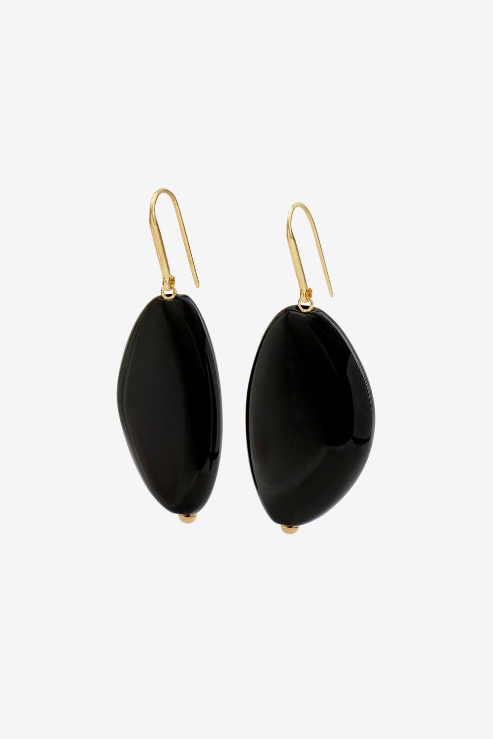 Pendientes de piedra natural on the rocks - Negro - Woman - 1
