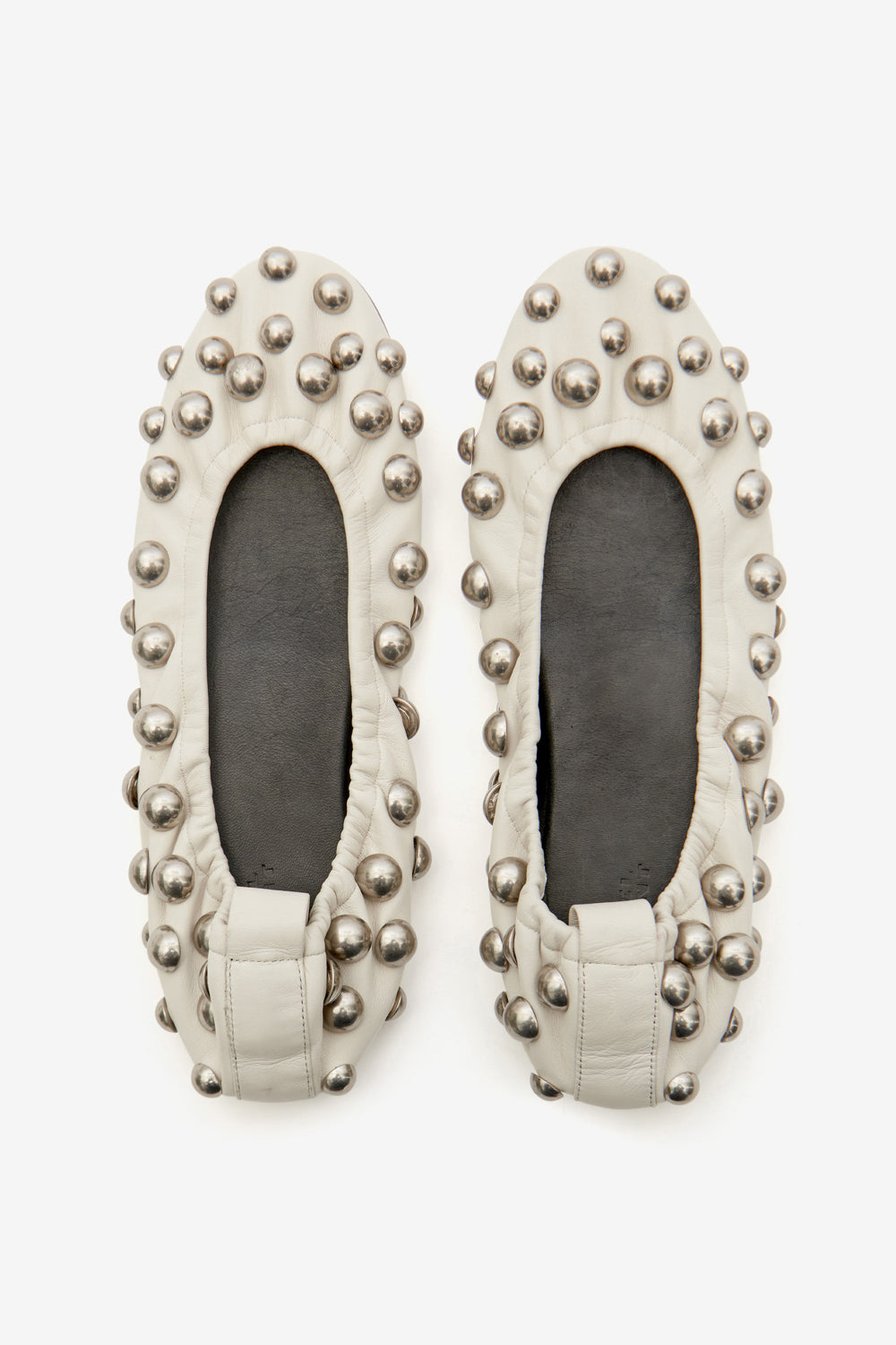 Belna studded ballet flats - Chalk - Woman - 4