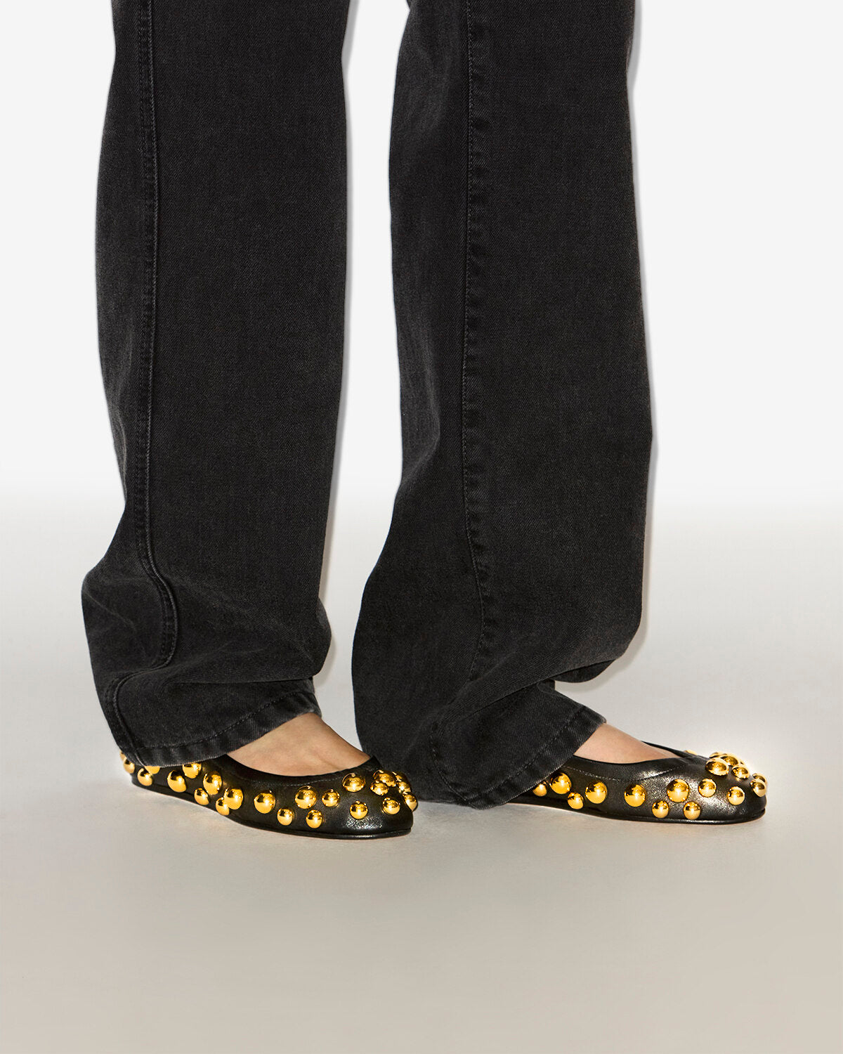 Ballerinas belna Woman Black and gold 5