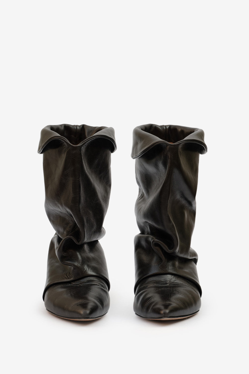 Edrik high-heeled draped boots - Black - Woman - 4