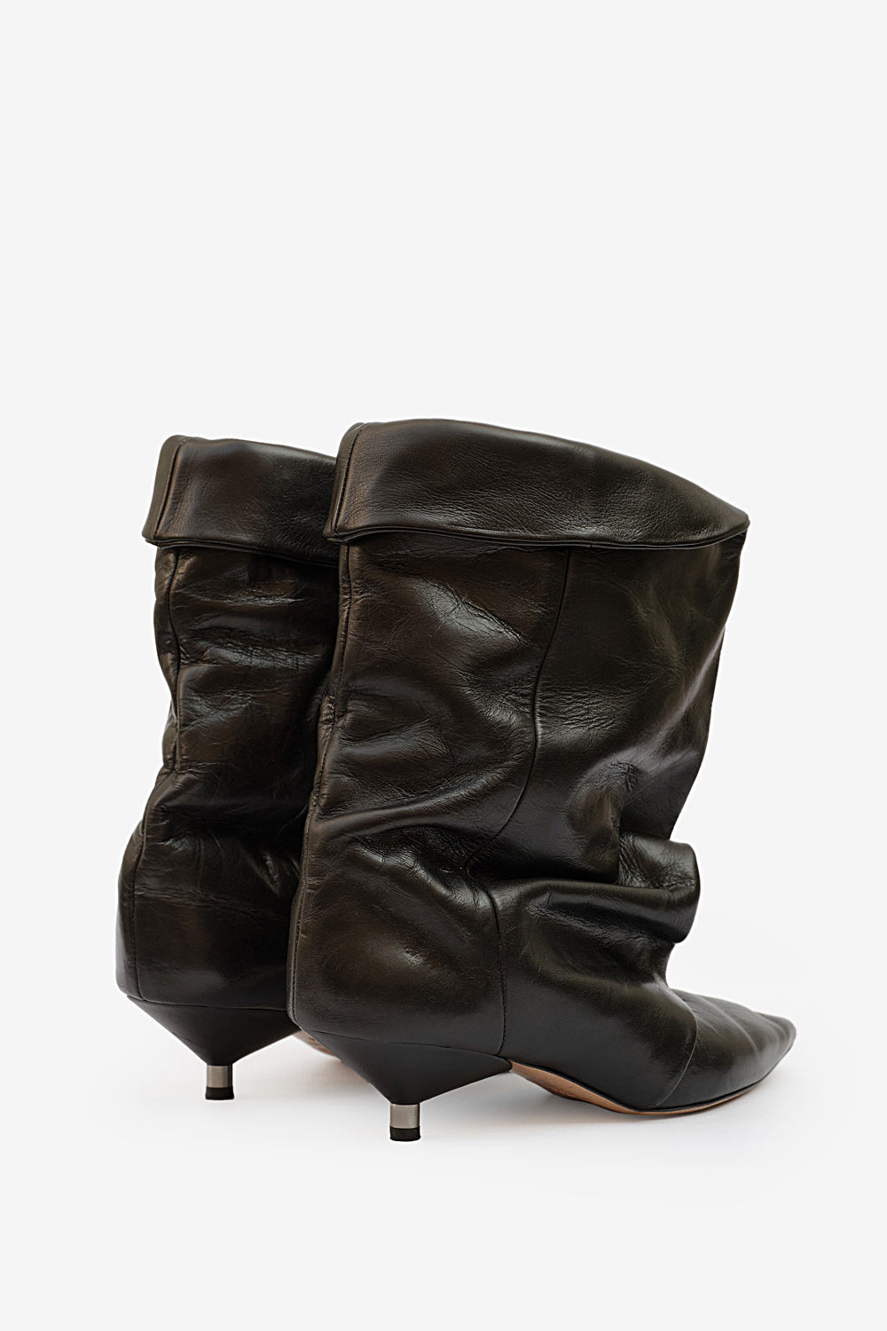 Edrik high-heeled draped boots - Black - Woman - 2