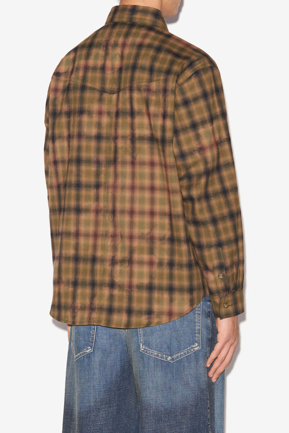 Sulivan チェックコットン製 シャツ - Khaki-khaki - Man - 5