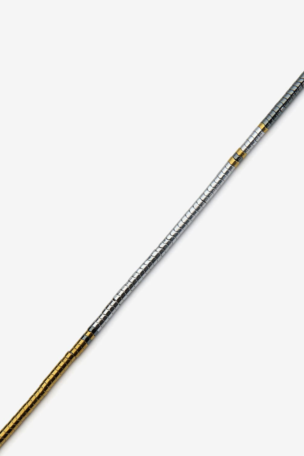 Collana in pietra naturale e ottone lenno - Gun metal - Man - 3