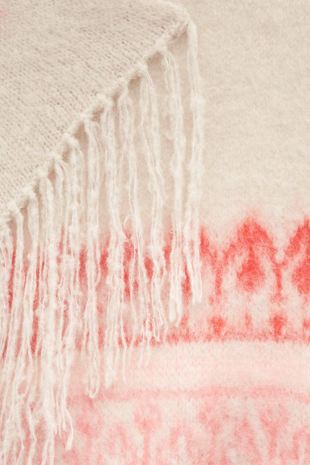 Écharpe en laine et mohair à motifs dayna - Framboise - Woman - 3