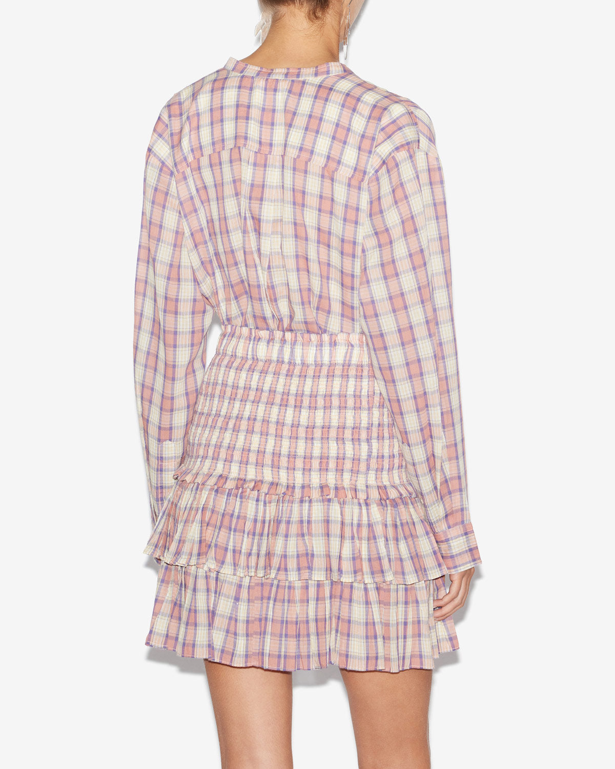 Chemisier mexika Woman Antik pink-yellow 3