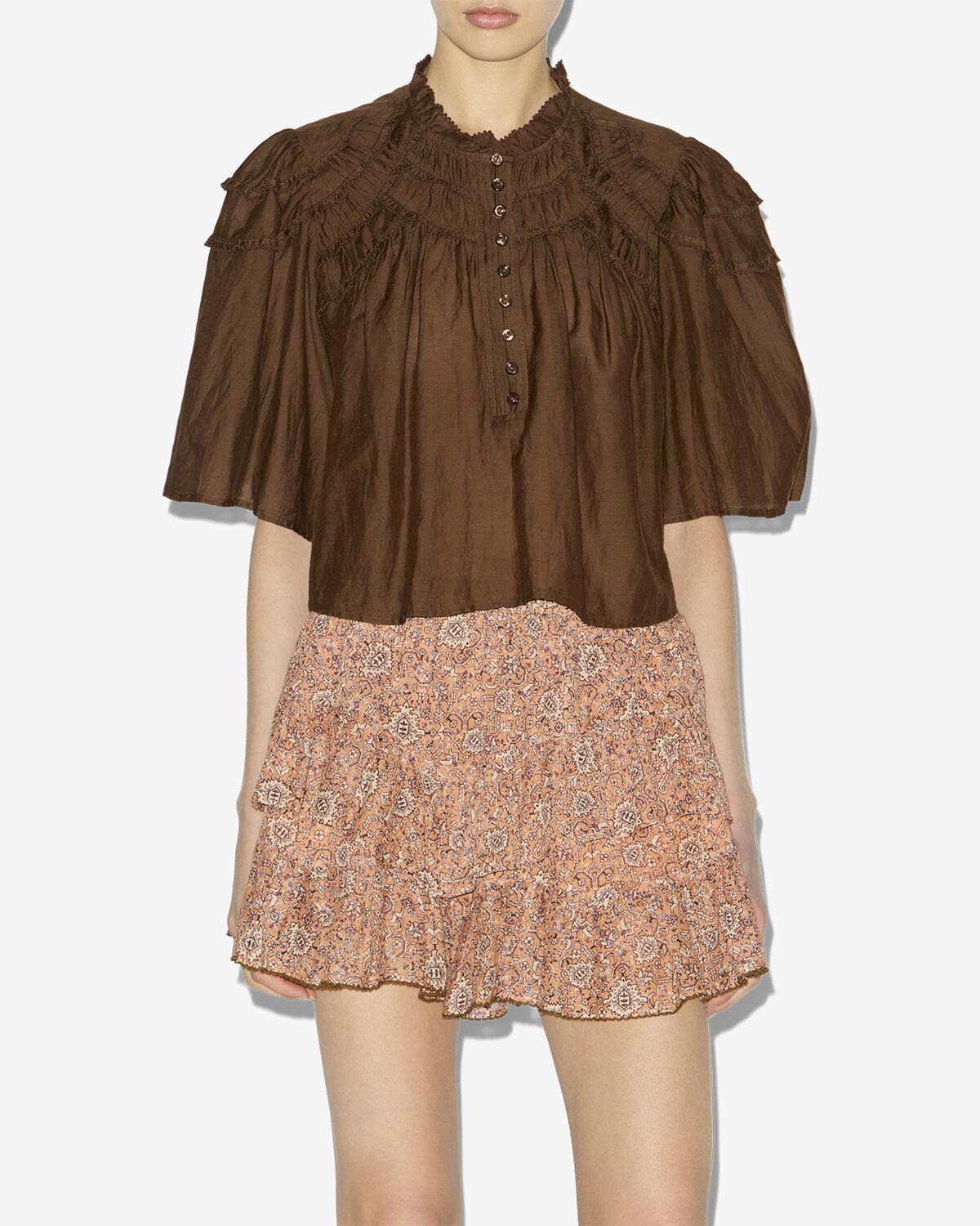 Top carmen Woman Foncé kaki 2