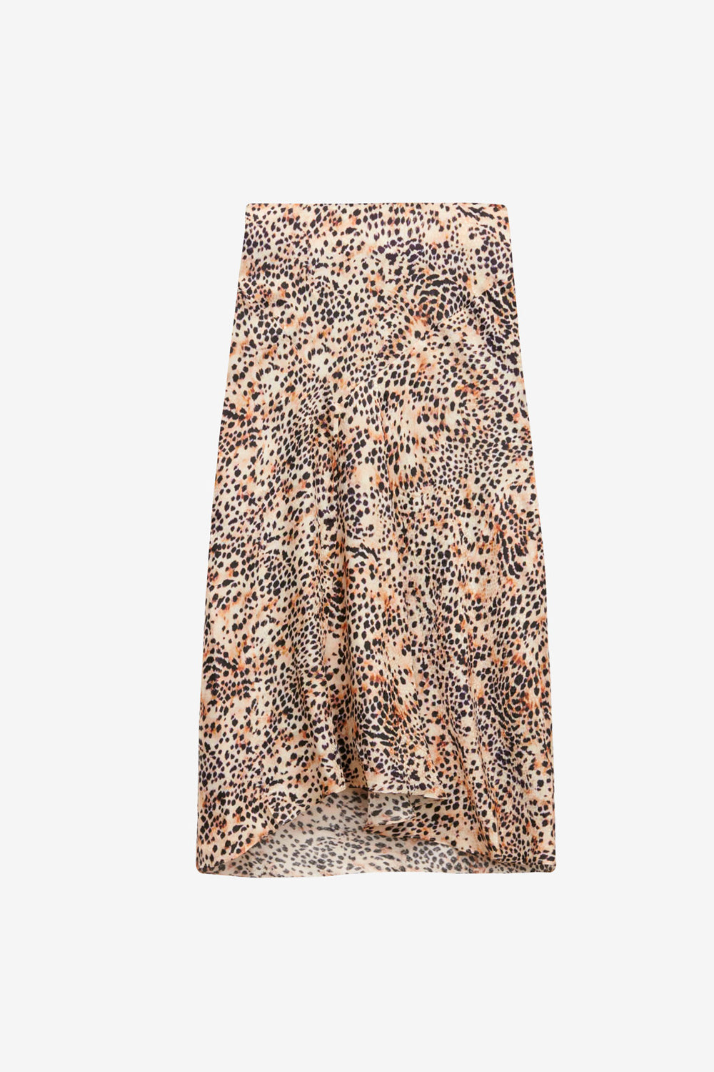 Lisanne midi skirt in printed silk - Natural - Woman - 1