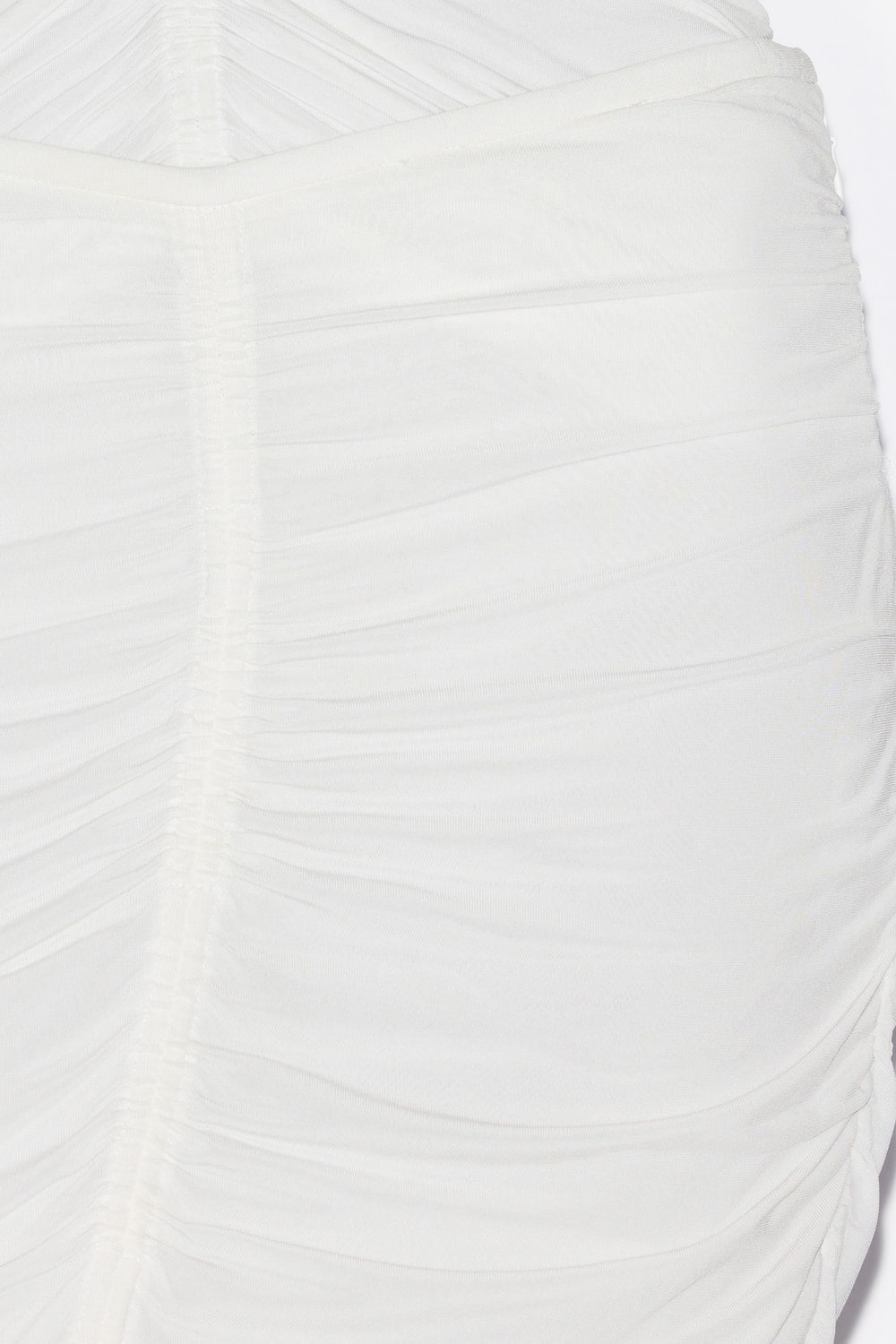 Vicky midi skirt in gathered jersey - White - Woman - 3