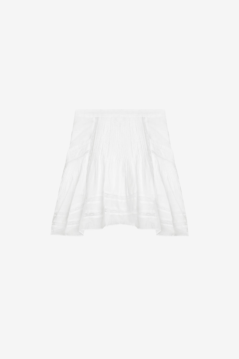 Giuliani short skirt in plain-colored cotton voile - White - Woman - 1
