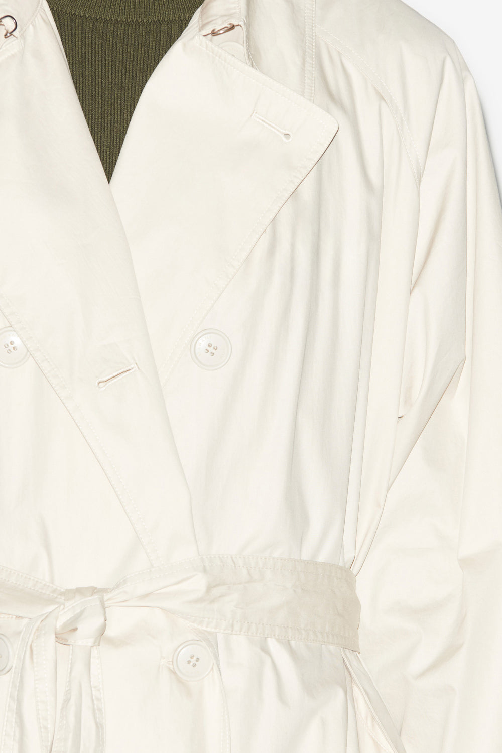 Cacilda plain-colored cotton blend trench coat - Beige - Woman - 3