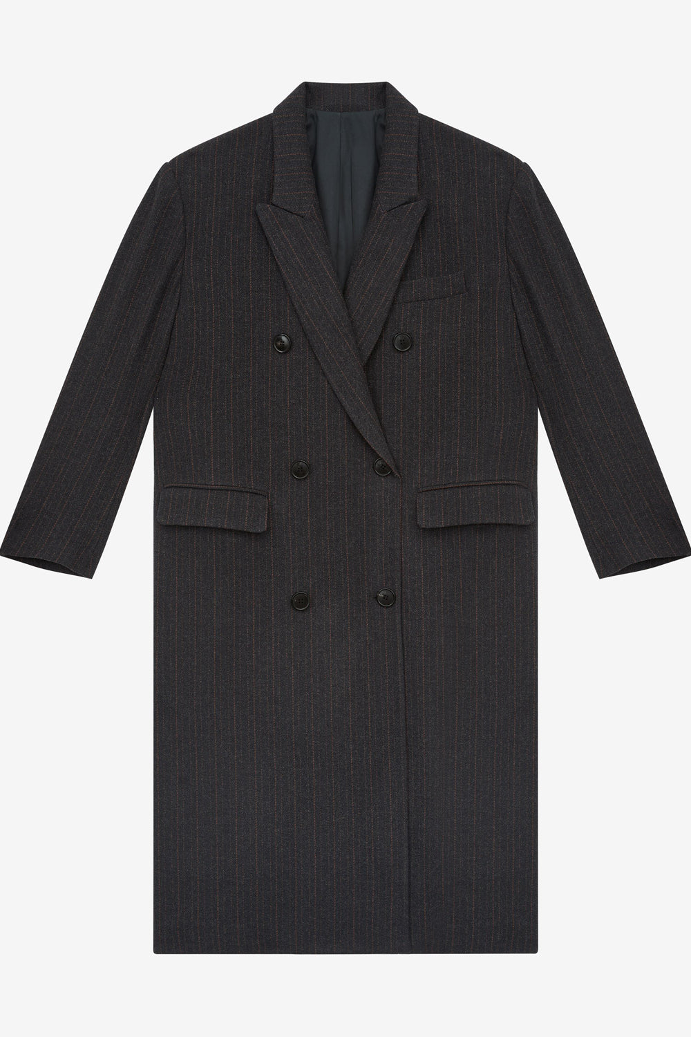 Lexana long wool blend coat - Midnight - Woman - 1