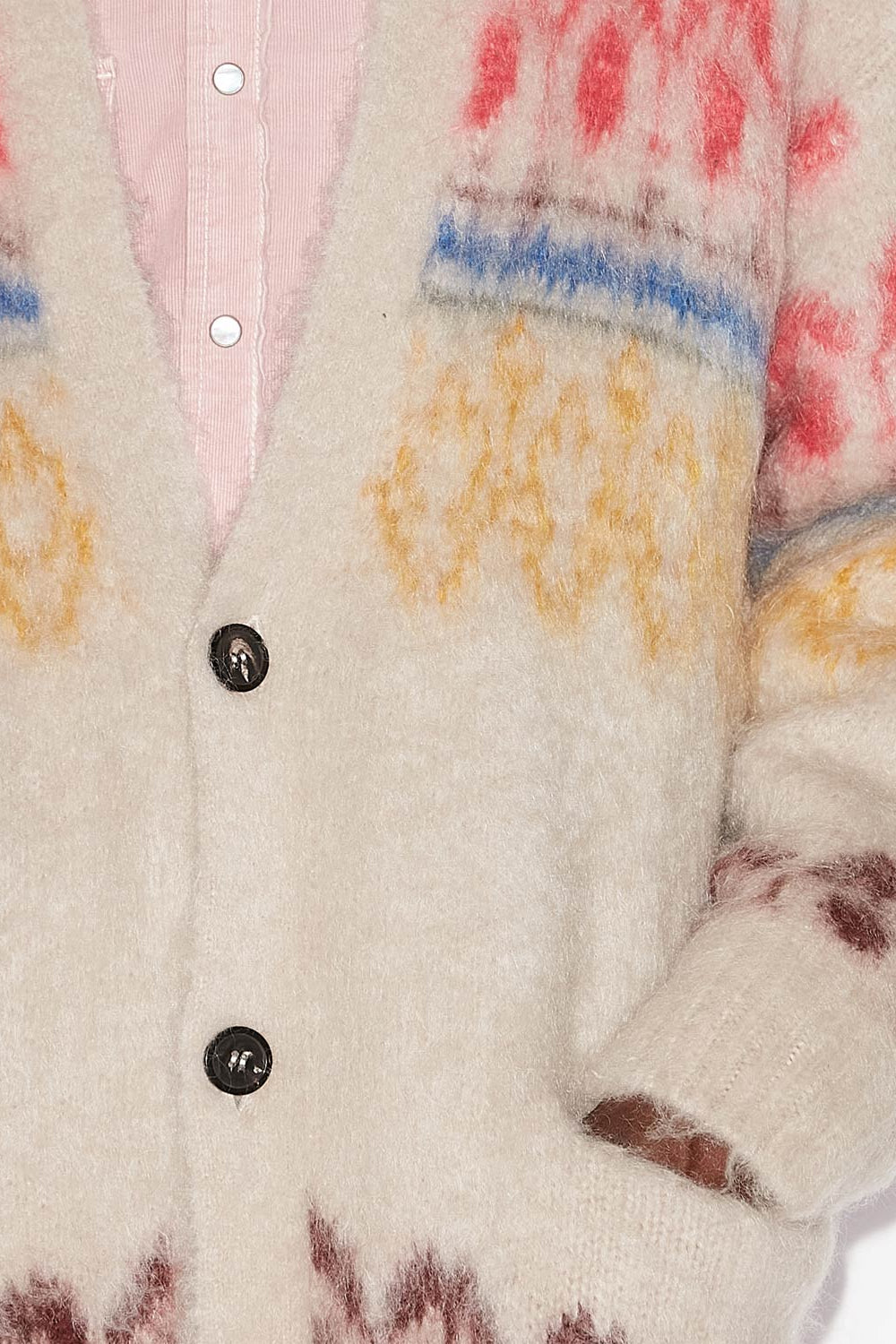 Dyston モヘアニット コート - 色とりどりの - Man - 3