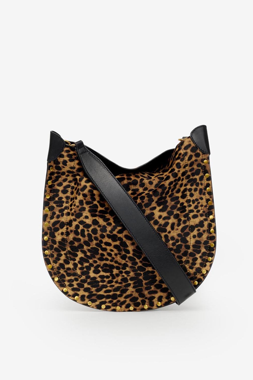 Oskan soft bag in "pony" style leather with a leopard print - Leopard - Woman - 2