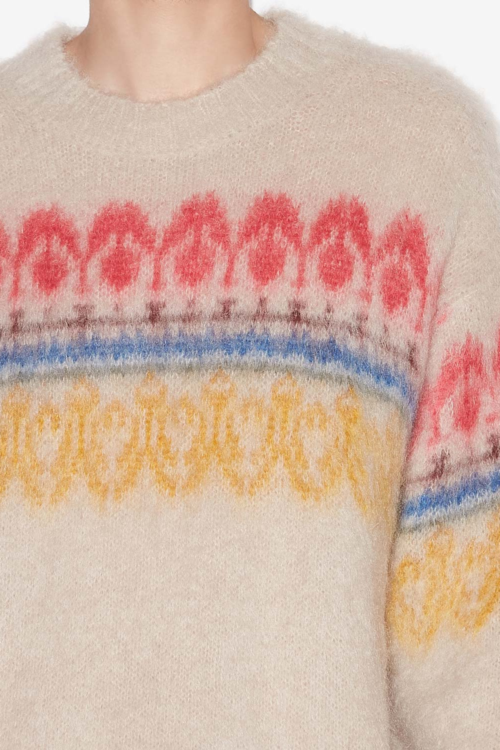 Maglione dully in mohair con motivi arty - Multicolore - Man - 3