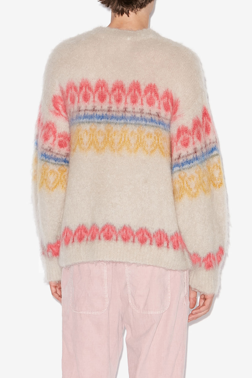 Maglione dully in mohair con motivi arty - Multicolore - Man - 5