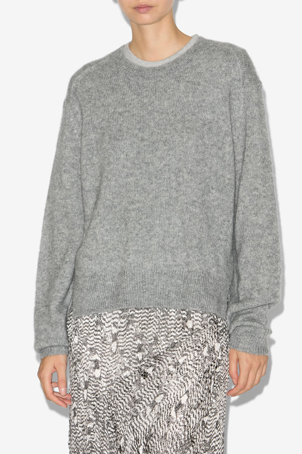 Lylia cashmere and alpaca knit sweater - Gray - Woman - 4