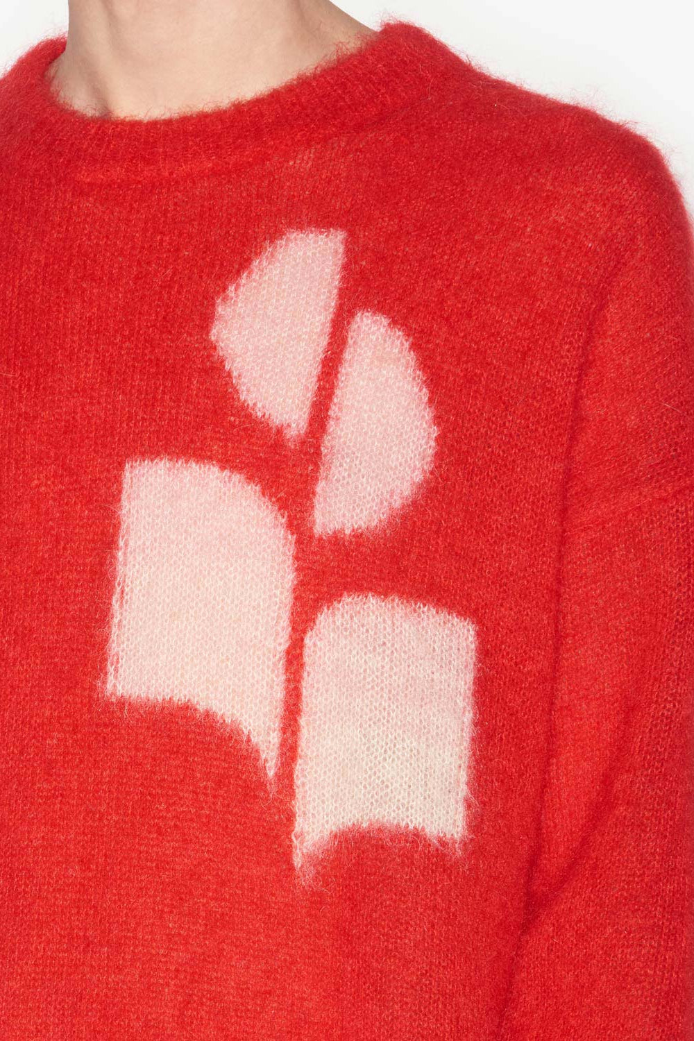Mohair-pullover drany mit logo - Rot - Man - 3
