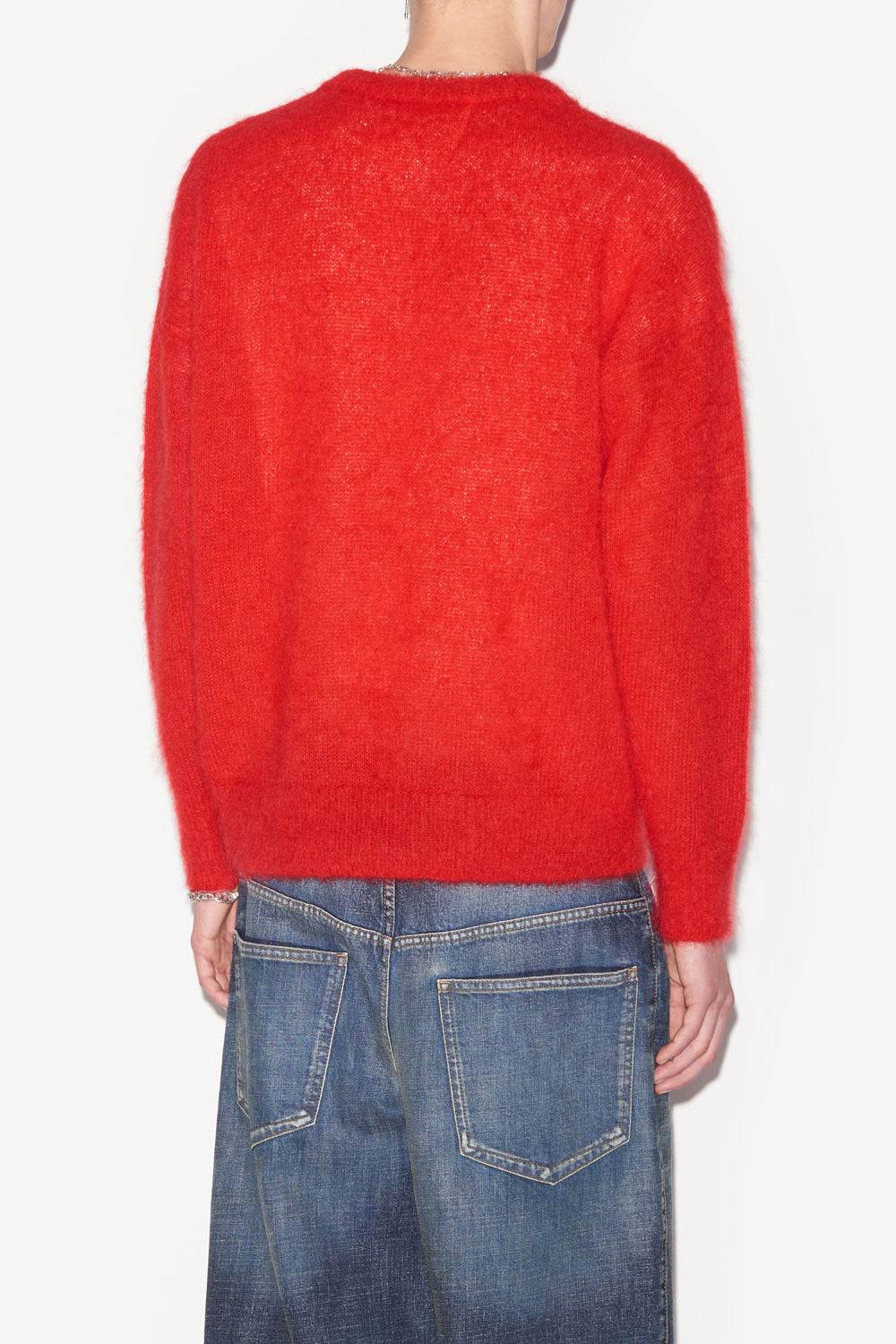 Mohair-pullover drany mit logo - Rot - Man - 5