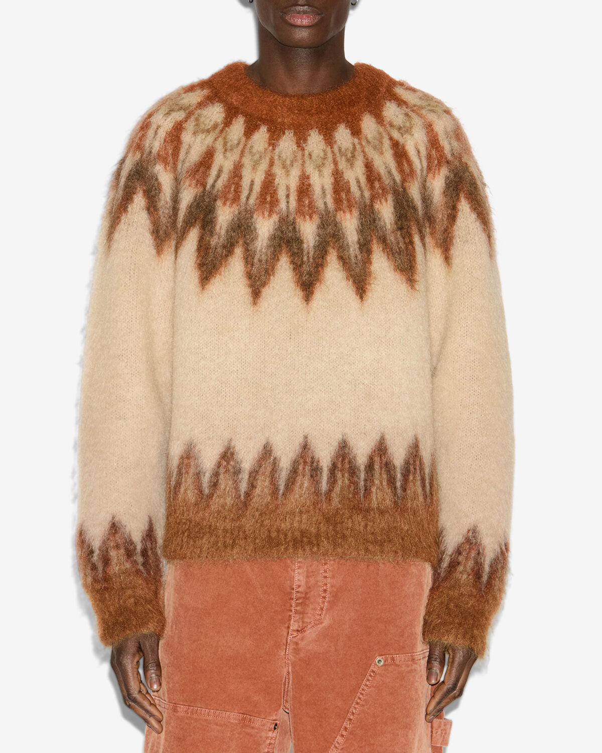 Maglione nicolas Man Arancia 5