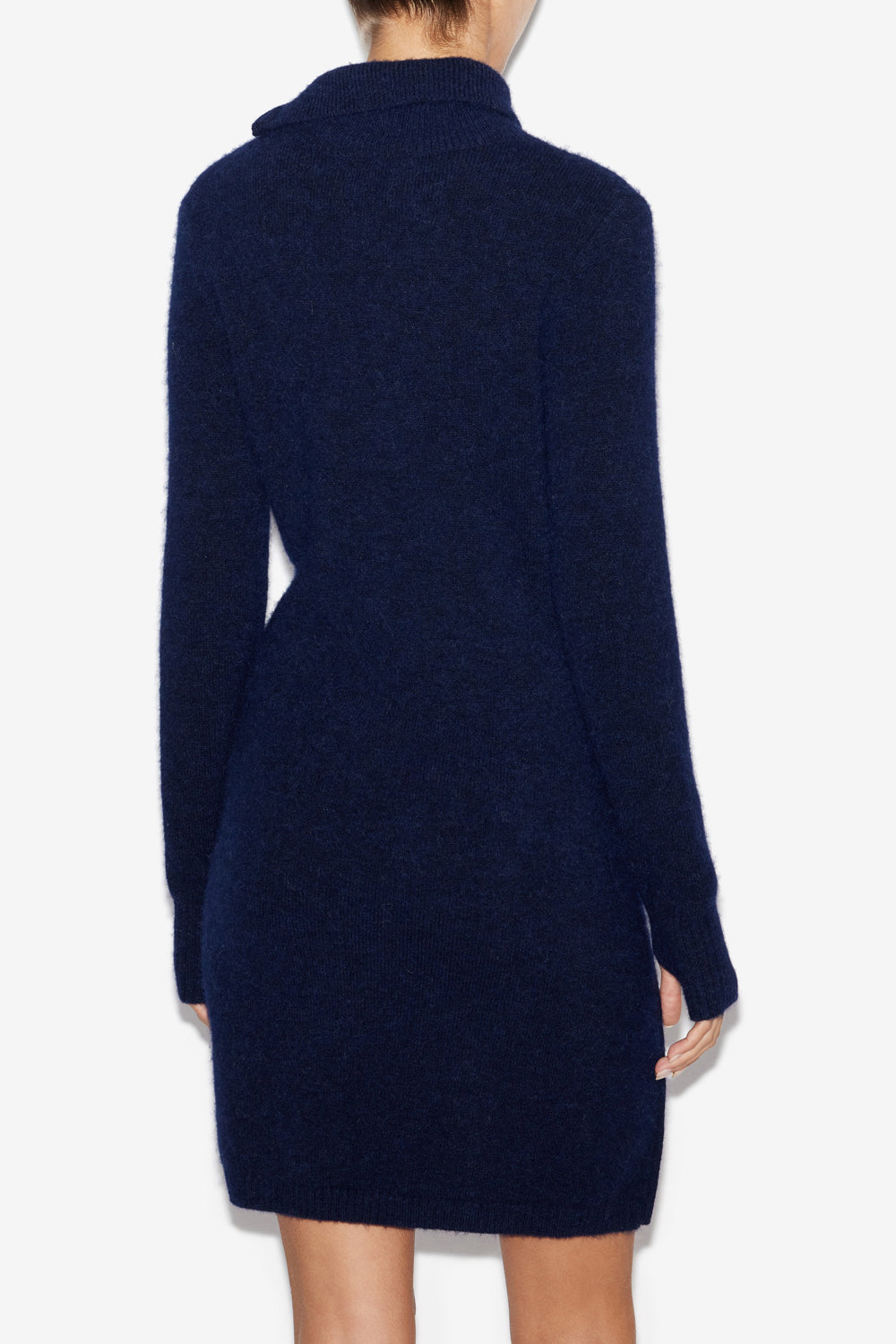 Ohara short alpaca sweater dress - Midnight - Woman - 5