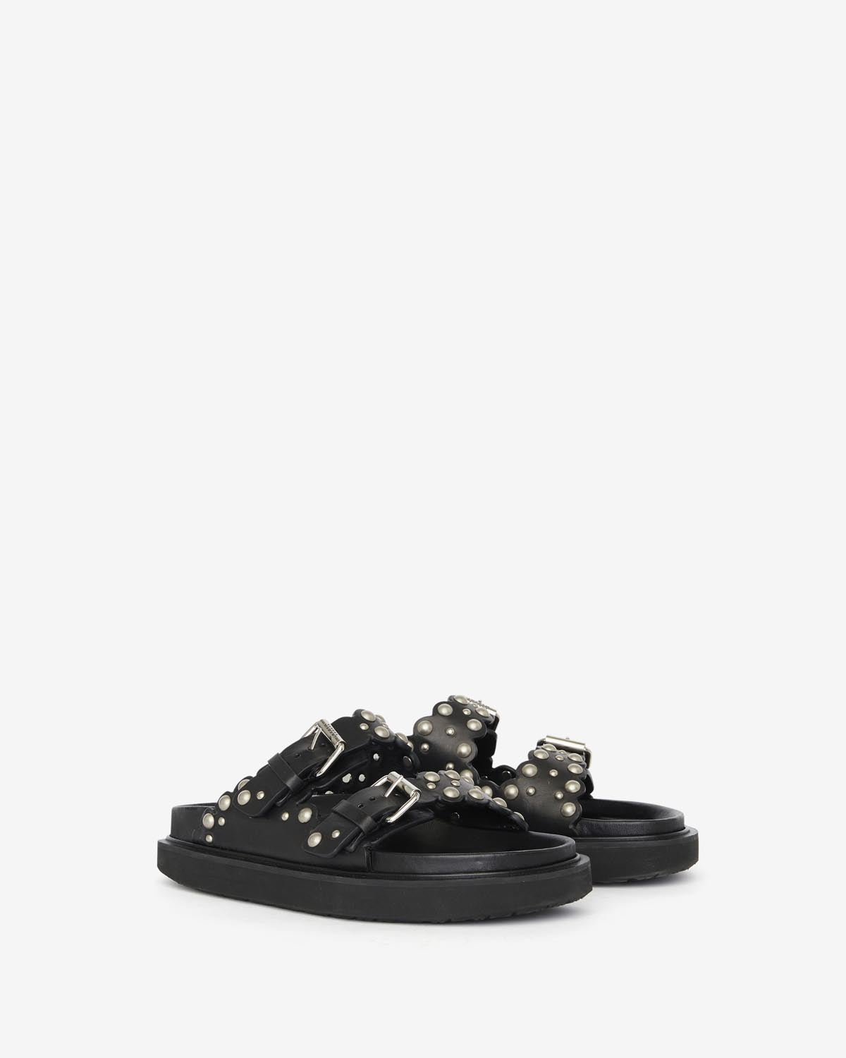 Sandalias lennya Woman Black and silver 3