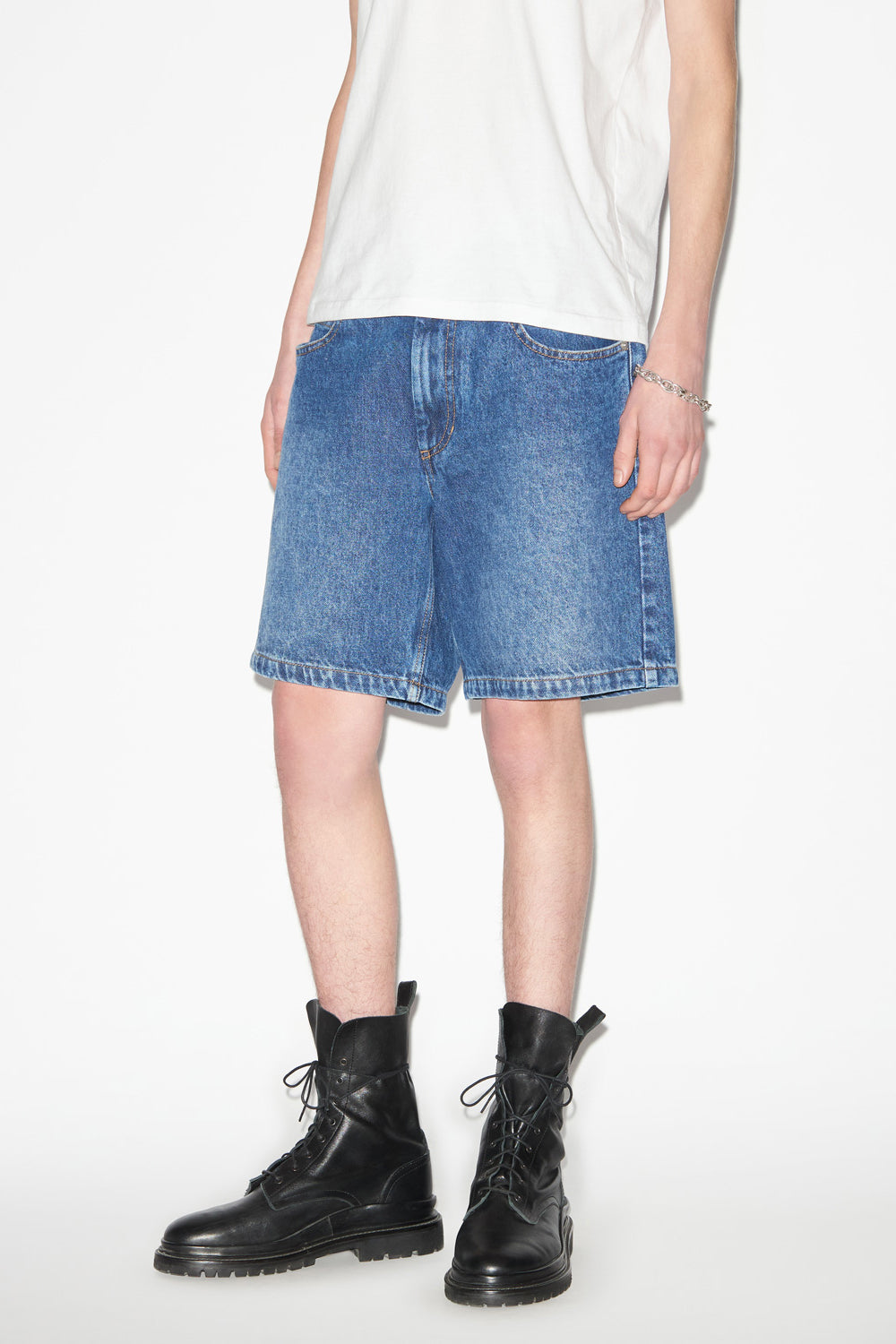 Kurze shorts jerryli aus denim - Blau - Man - 4