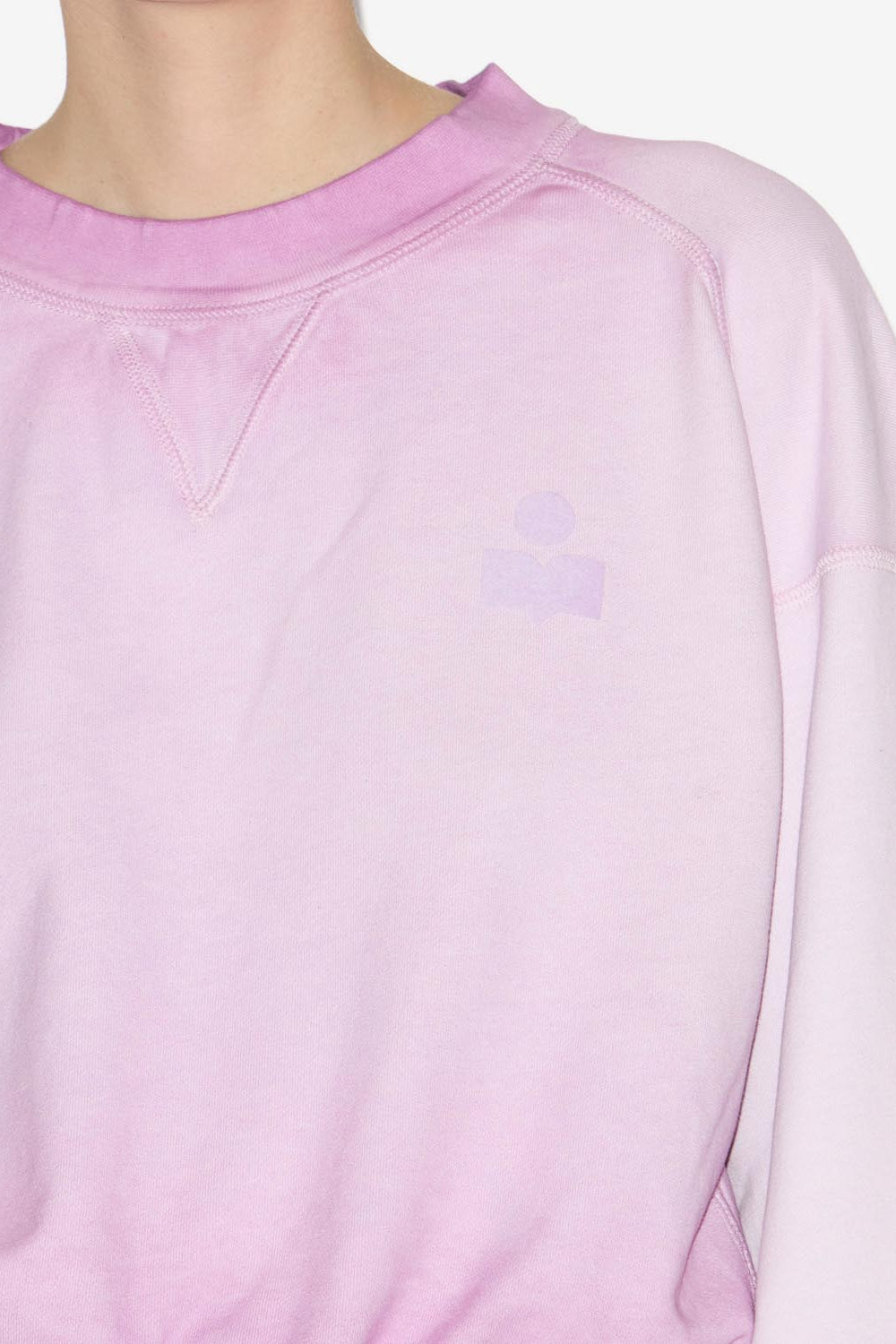 Sweatshirt margo court en coton à logo - Lilas - Woman - 3