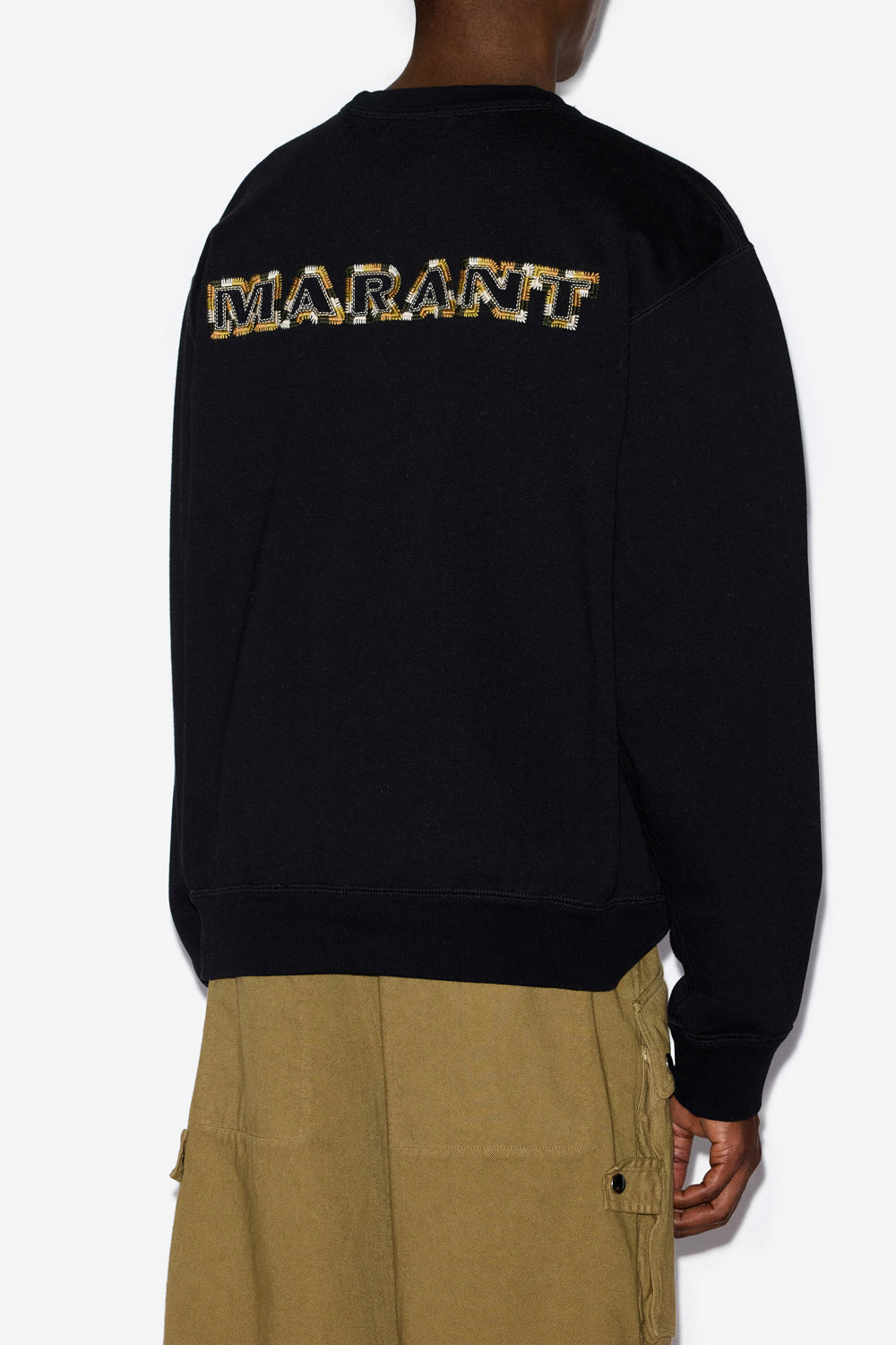 Sweatshirt mikoe aus baumwolle mit stickereien - Schwarz gewaschen - Man - 5