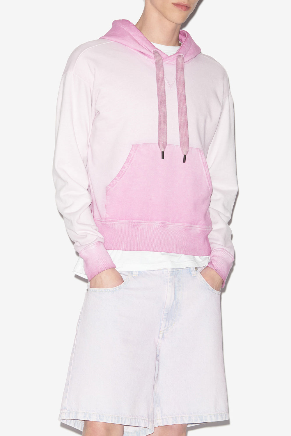 Oversize-sweatshirt mawy aus verwaschener baumwolle - Lilac - Man - 4