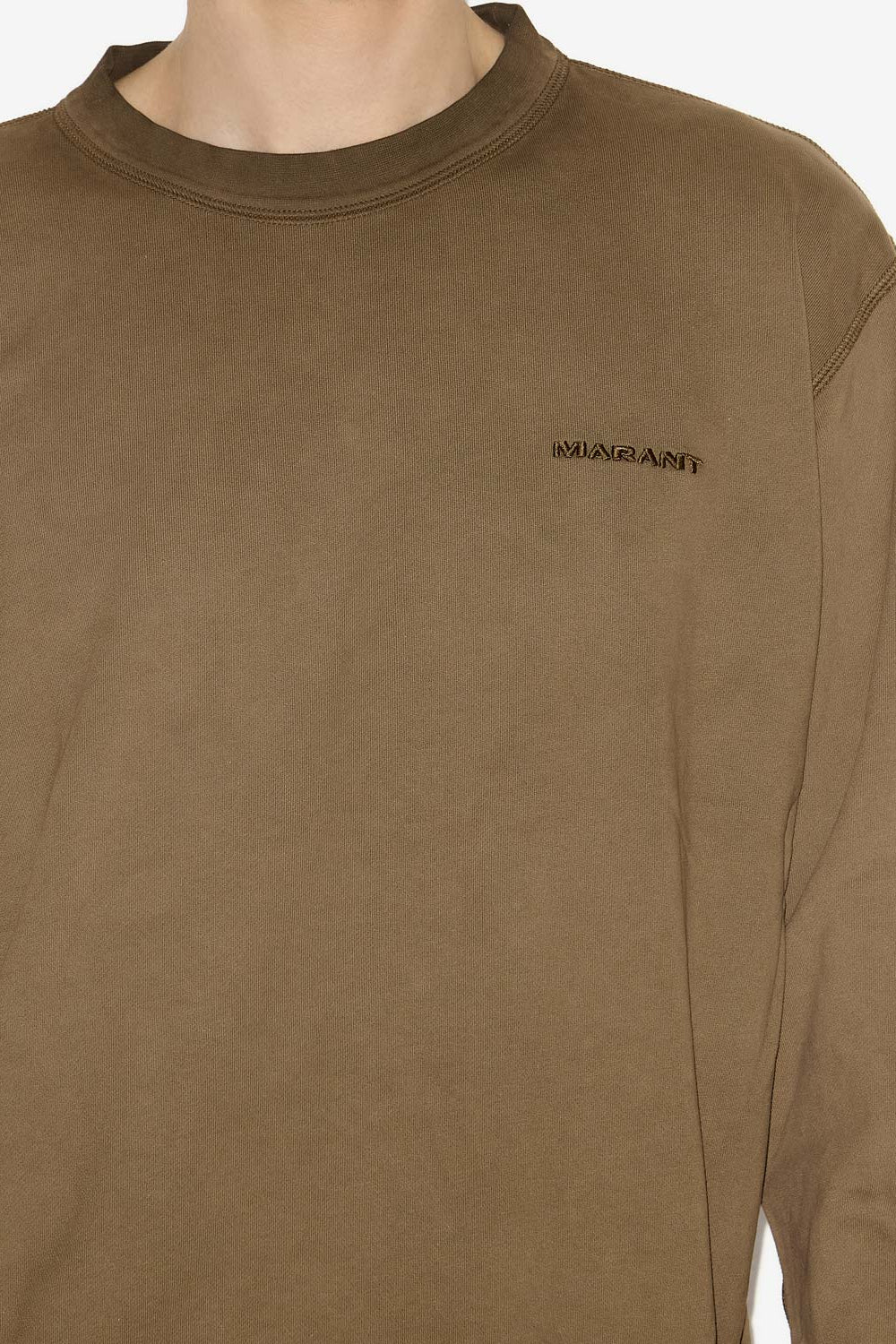 Sweatshirt mikolo aus verwaschener baumwolle - Khaki - Man - 3