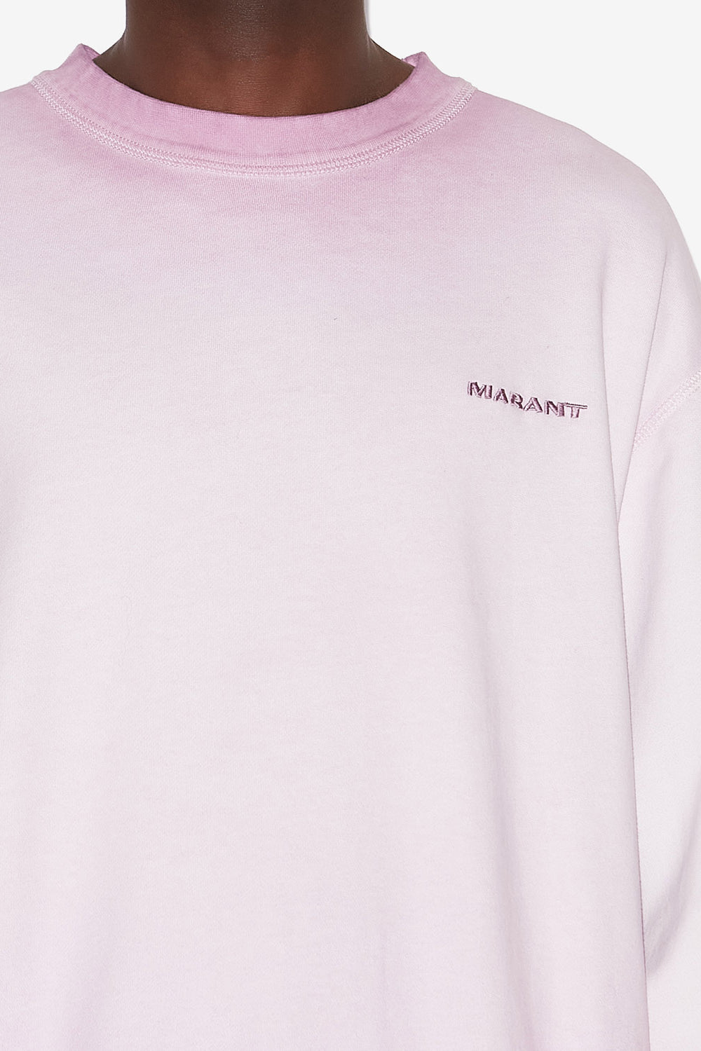 Sweatshirt mikolo aus verwaschener baumwolle - Lilac - Man - 3