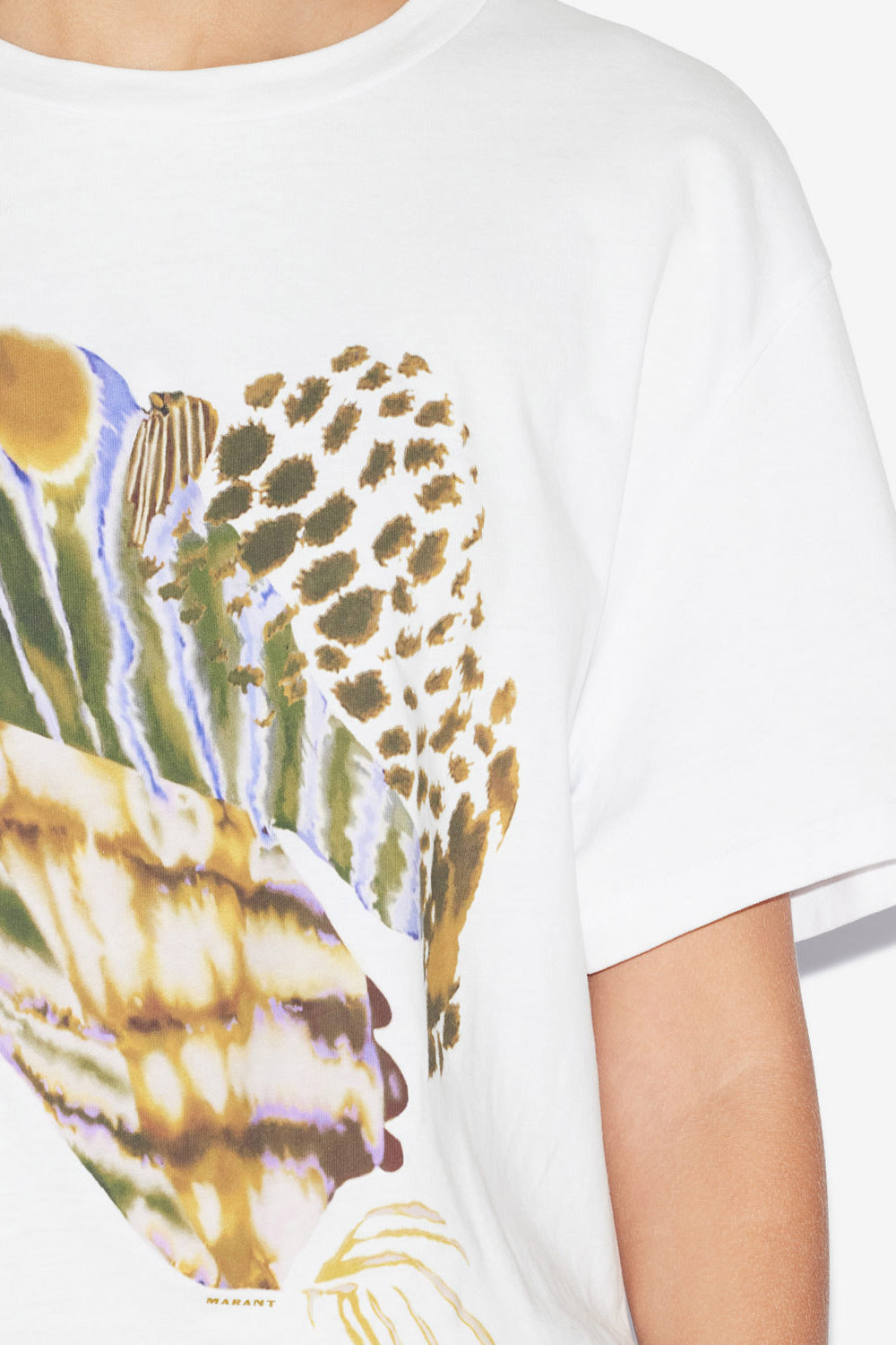 Edwige printed cotton t-shirt - White - Woman - 3