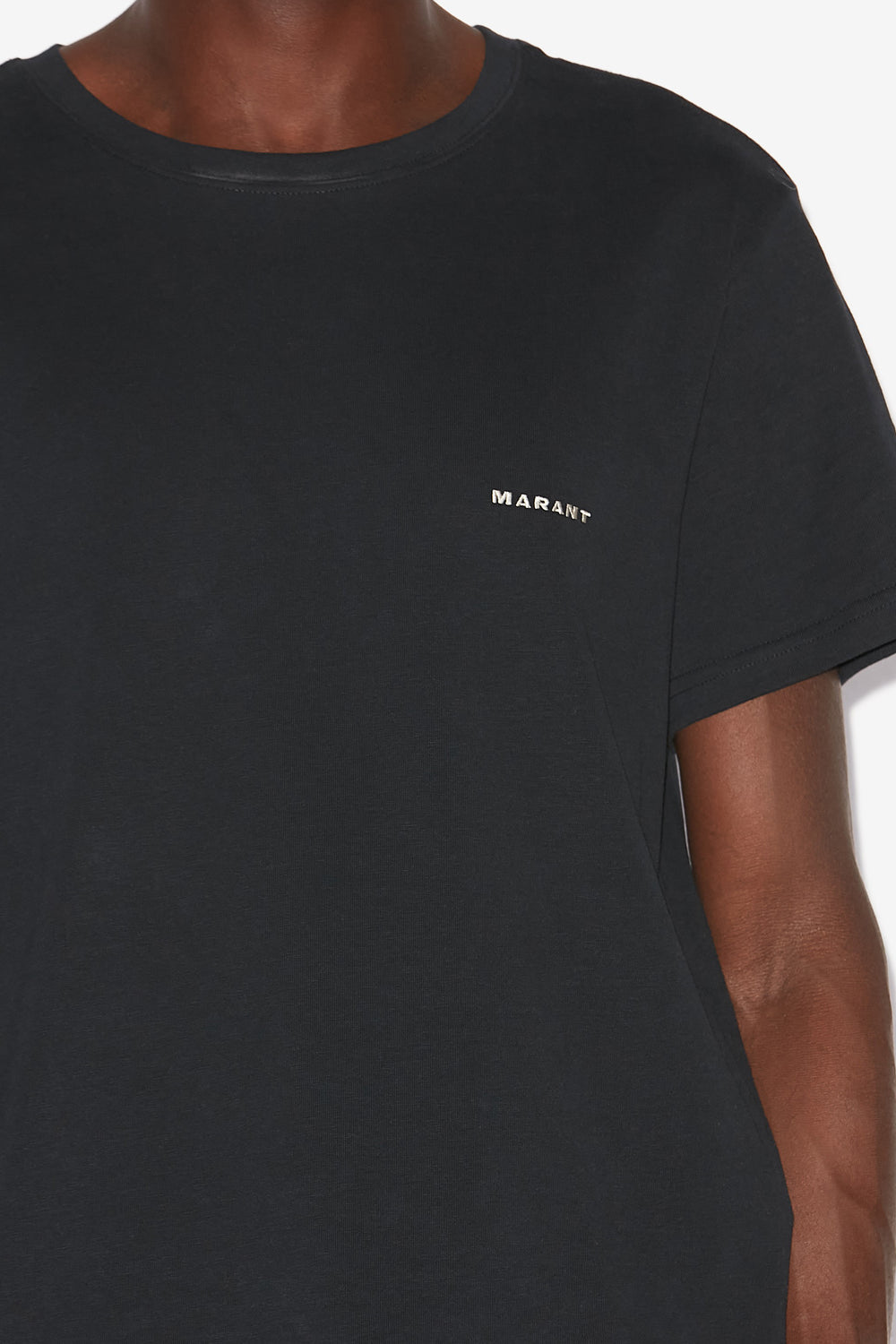 Camiseta de manga corta de algodón lisa zafferh - Negro - Man - 3