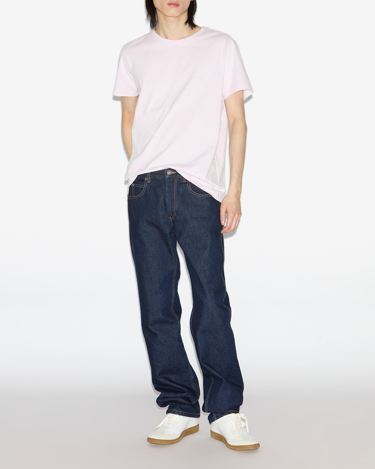 Zafferh tシャツ Man Faded pink 4