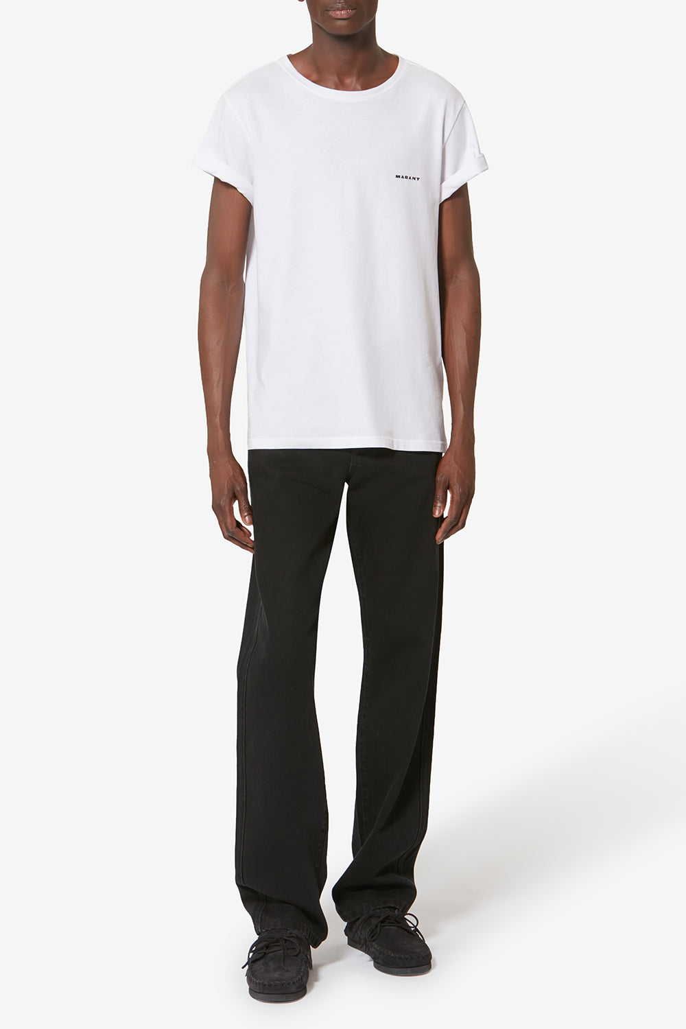 T-shirt zafferh aus einfarbiger baumwolle mit kurzen ärmeln - Weiß - Man - 2