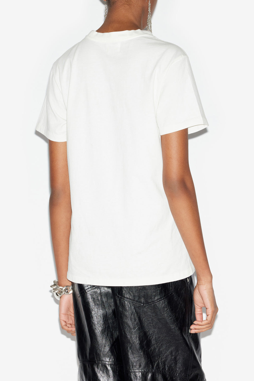 Zoeline printed cotton t-shirt - White - Woman - 5