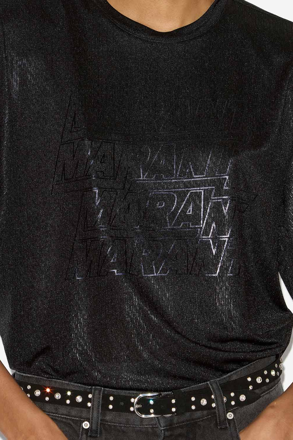 T-shirt court freya en jersey à logos - Noir - Woman - 3