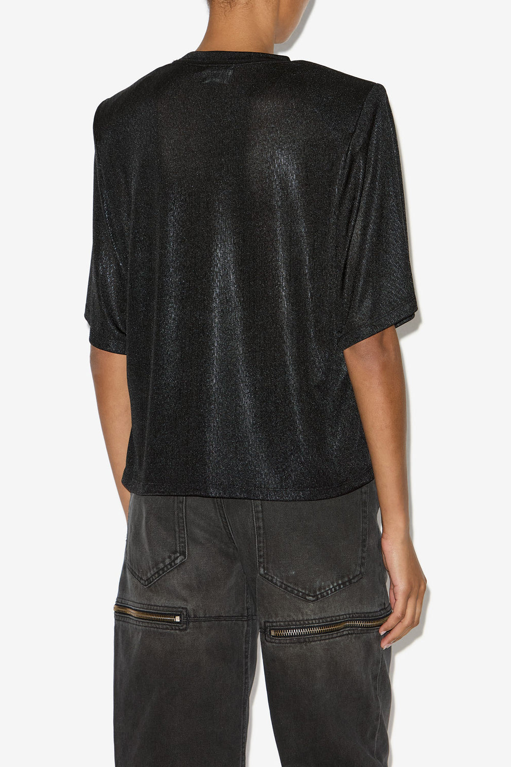 T-shirt court freya en jersey à logos - Noir - Woman - 5