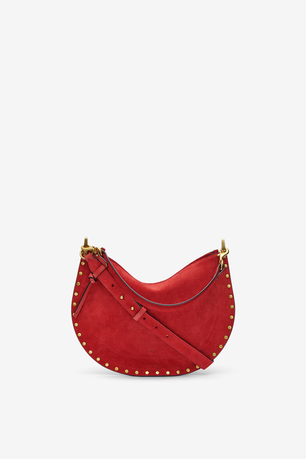 Oskan soft zip suede leather bag - Scarlet red - Woman - 2