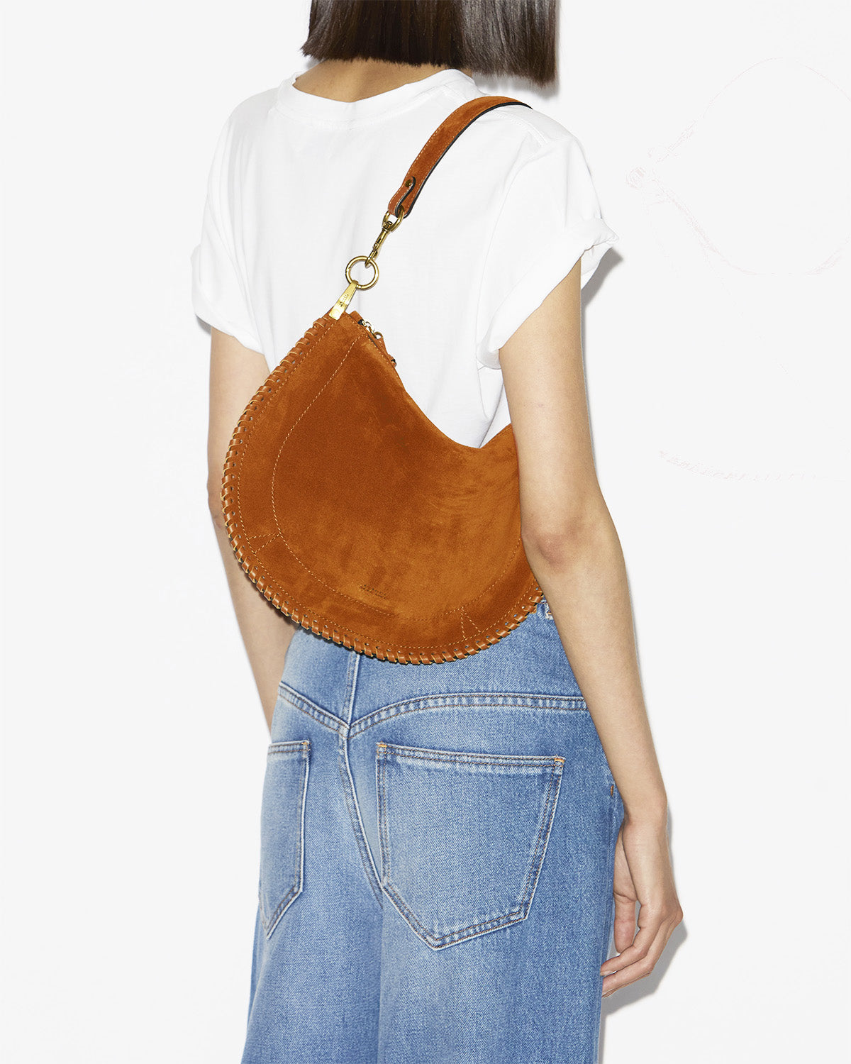 Bolso oskan soft zip Woman Cognac 5