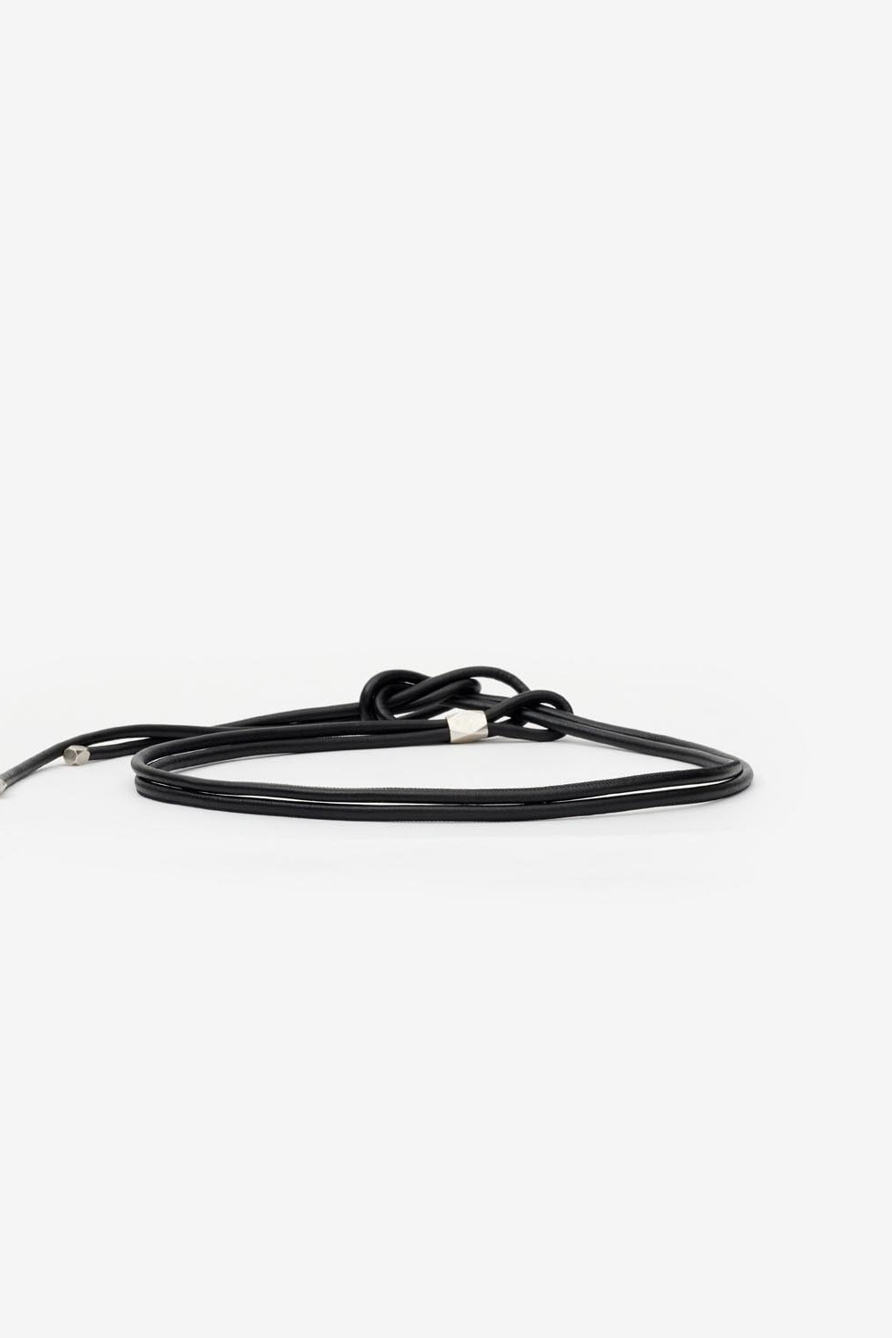 Gürtel aus leder und metall silvia - Black and silver - Woman - 3