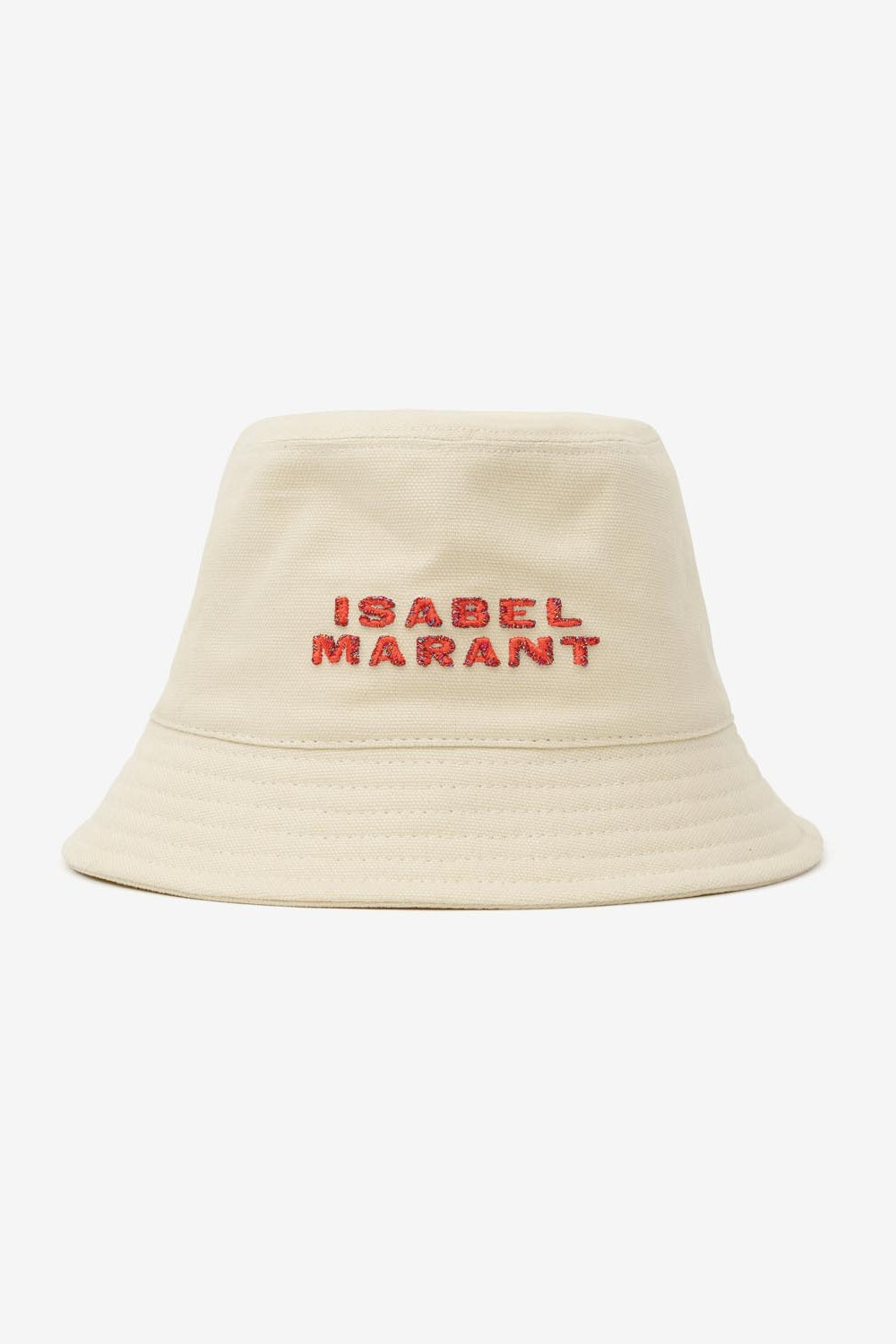 Haley embroidered bucket hat with logo - Ecru - Woman - 1