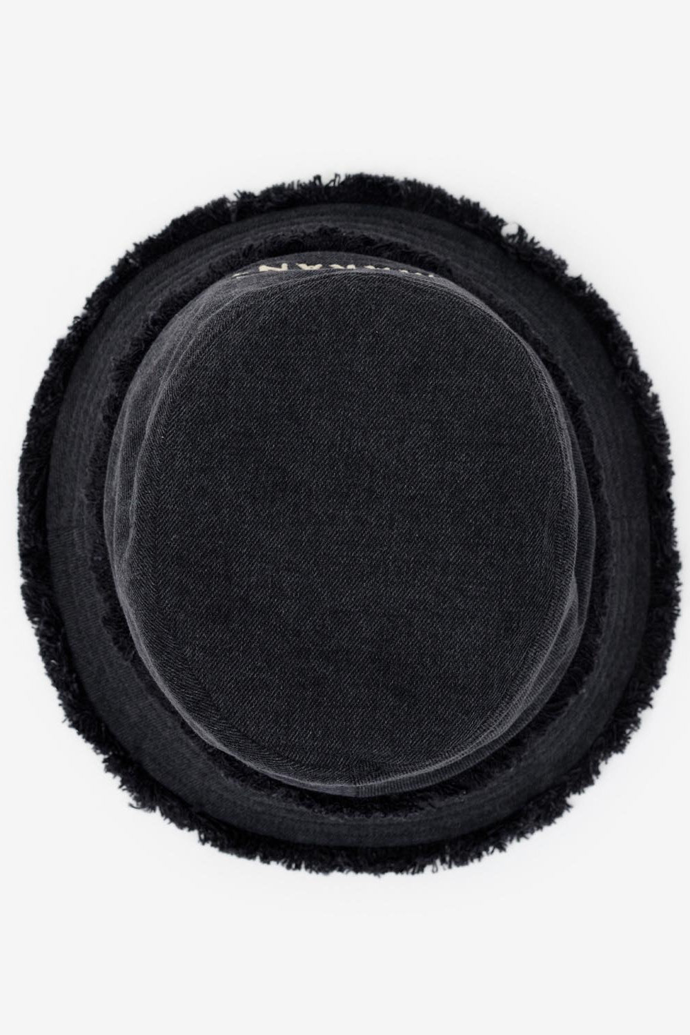 Bergen cotton bucket hat with logo - Black - Woman - 4