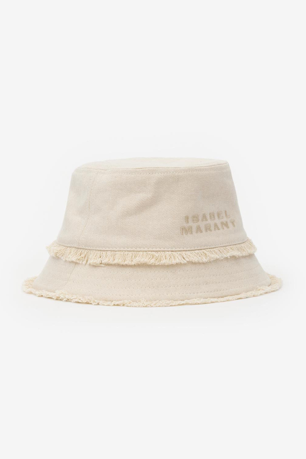 Bergen cotton bucket hat with logo - Ecru - Woman - 3