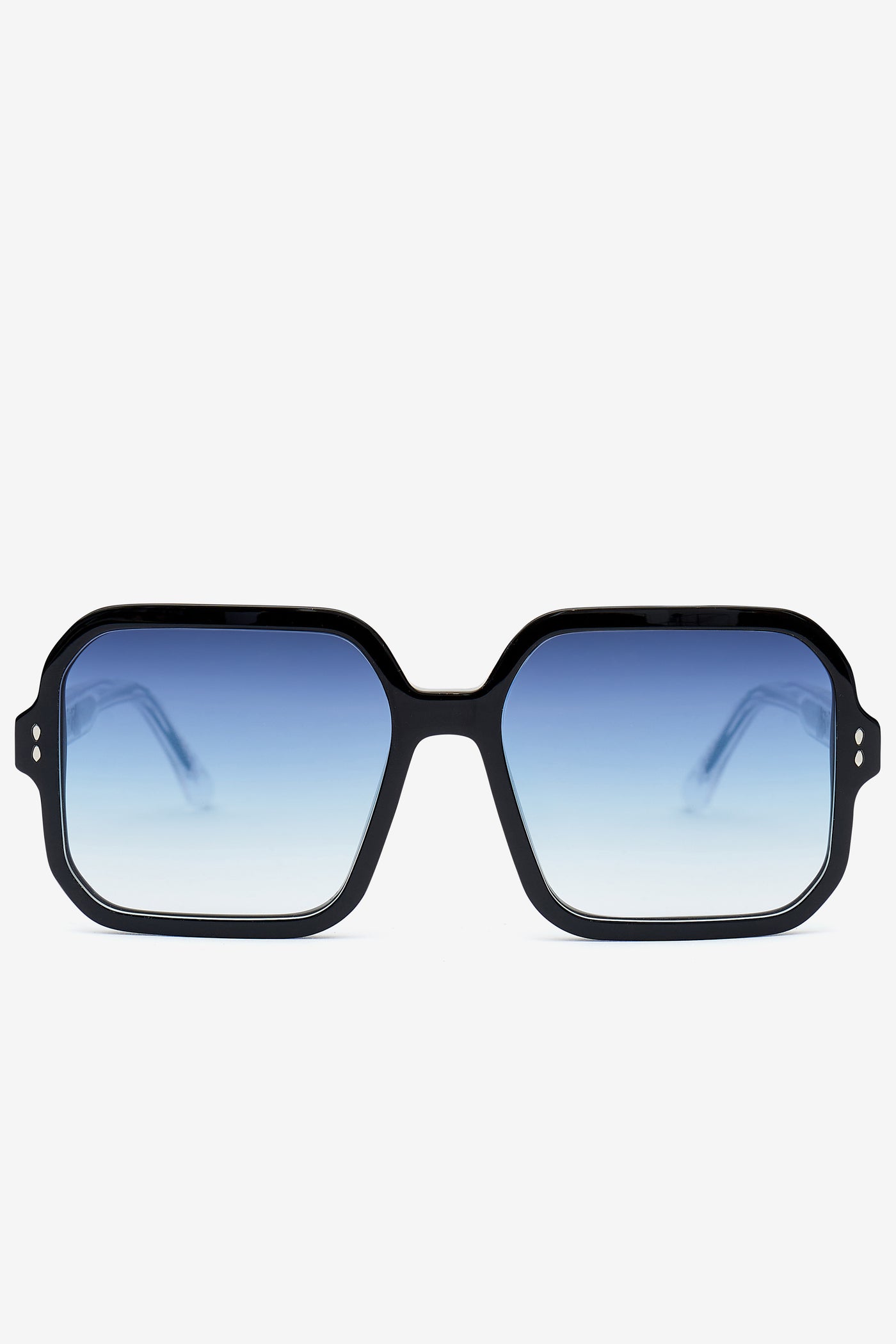 Lunettes de soleil rectangulaires livia - Noir-gris azur - Woman - 1