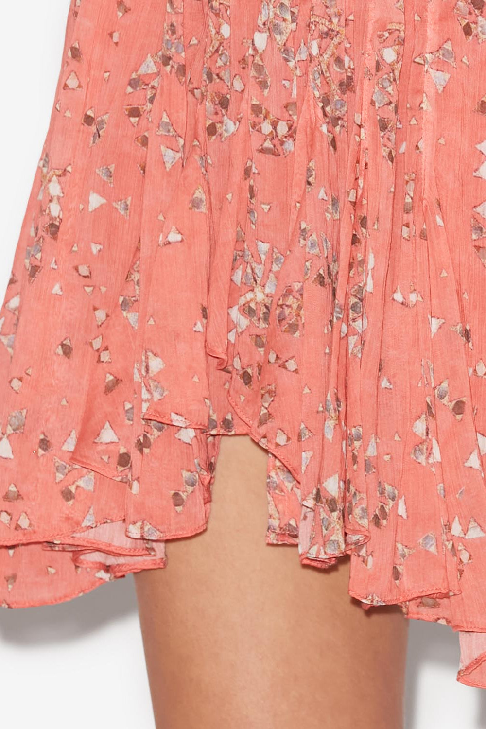 Anael short printed skirt - Shell pink - Woman - 3